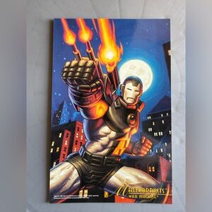 1995 Marvel War Machine Masterprints Poster - Blue, Red, Orange, Black